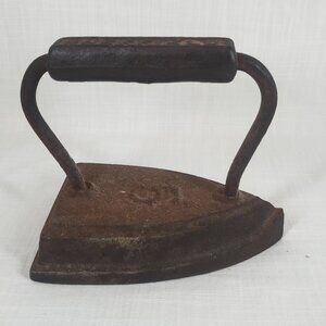 Sheffield #5 Antique Vintage Flat Iron Cast Iron